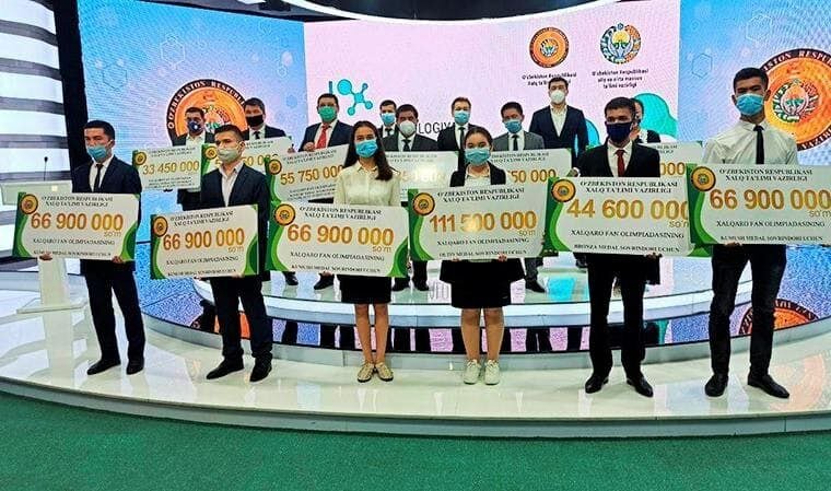 Xalqaro fan olimpiadasi g‘oliblariga salkam 1 mlrd so‘m pul mukofoti beriladi!!!