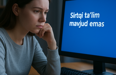 Pedagogik yo‘nalishlar bo‘yicha sirtqi ta’lim shakliga qabul to‘xtatiladi