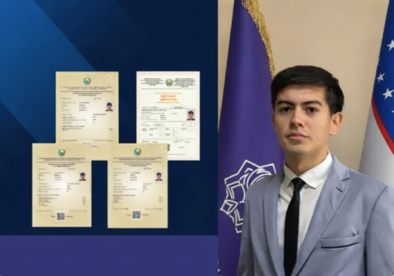 Navoiyda 11-sinf o‘quvchisi maksimal 189 ball bilan muddatidan oldin talaba bo‘ldi