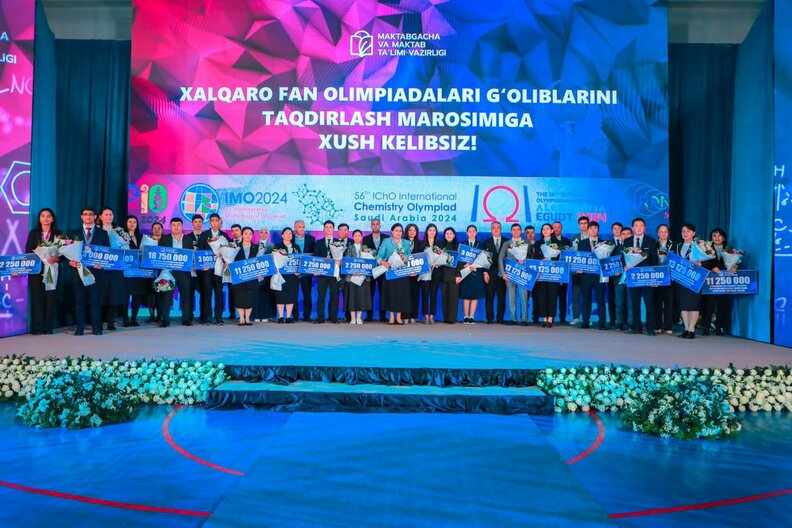 Xalqaro fan olimpiadalari g‘oliblari uchun mukofot puli 1 milliard so‘mgacha oshirildi